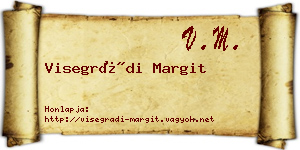 Visegrádi Margit névjegykártya